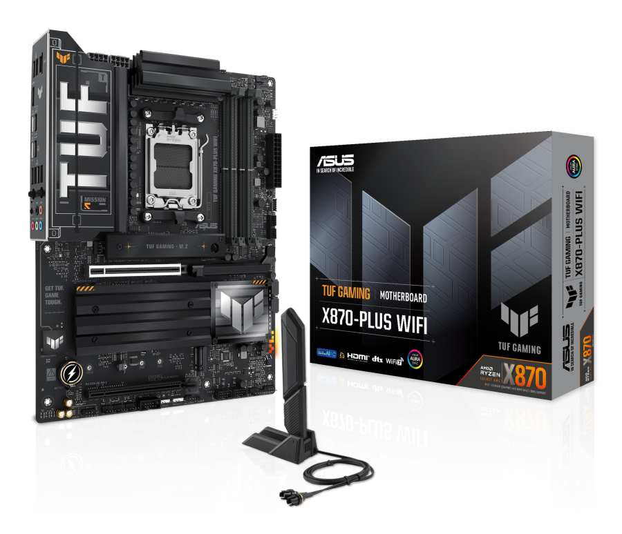 ASUS MB AMD X870E,TUF GAMING X870-PLUS WIFI,AM5,X870,USB4,WIFI7,AURA,MB